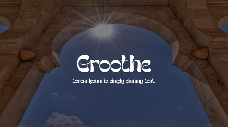 Groothe Font