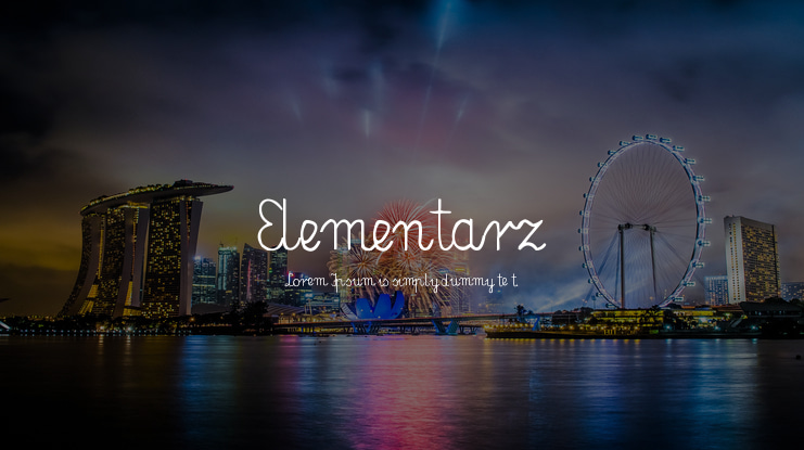 Elementarz Font