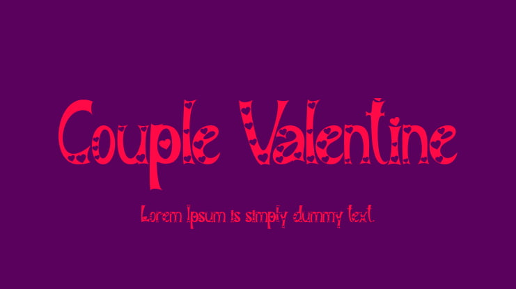 Couple Valentine Font
