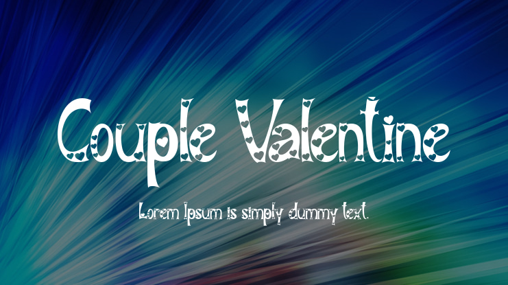 Couple Valentine Font