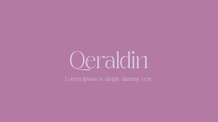 Qeraldin Font