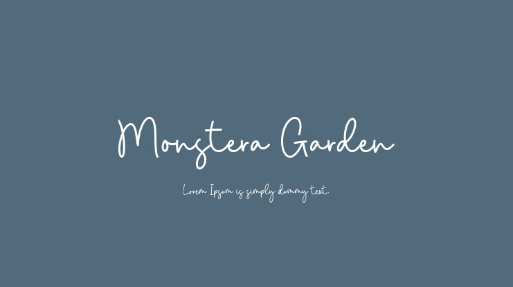 Monstera Garden Font