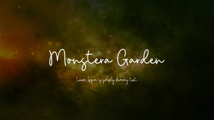 Monstera Garden Font