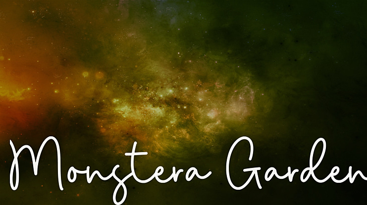 Monstera Garden Font