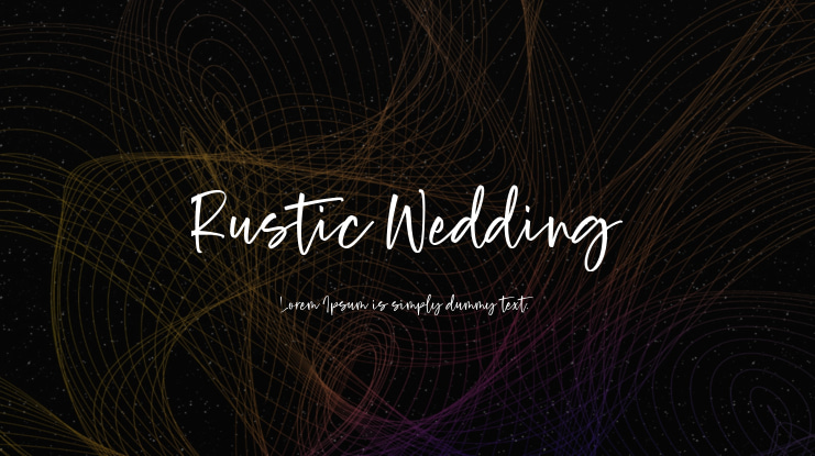 Rustic Wedding Font