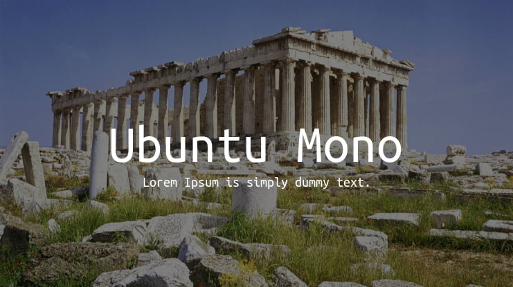 Ubuntu Mono Font Family