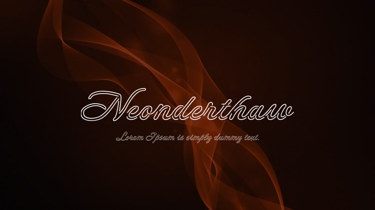 Neonderthaw Font
