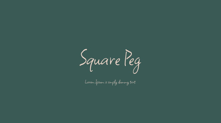 Square Peg Font