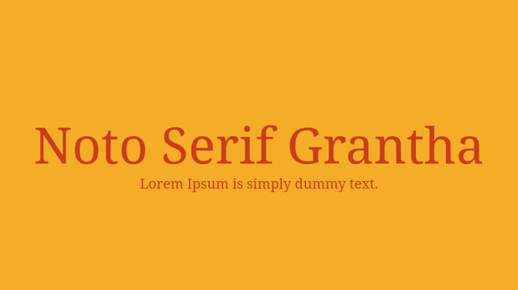 Noto Serif Grantha Font