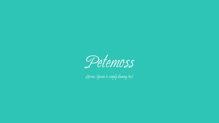 Petemoss Font