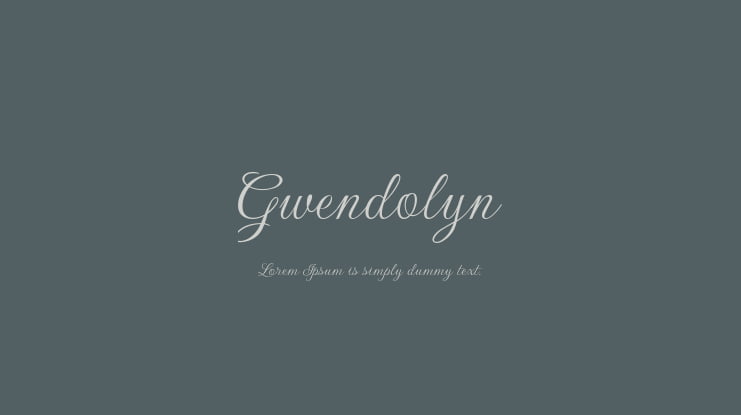 Gwendolyn Font Family