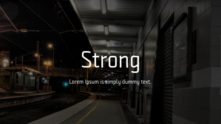 Strong Font