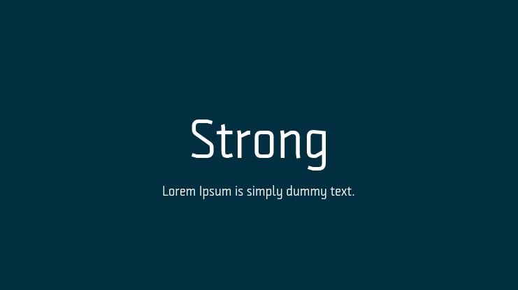 Strong Font