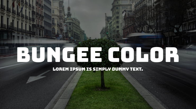 Bungee Color Font