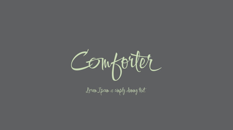 Comforter Font
