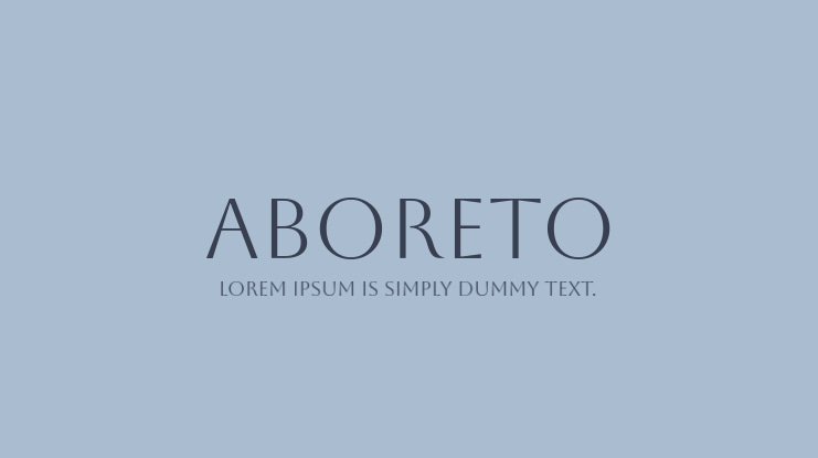 Aboreto Font