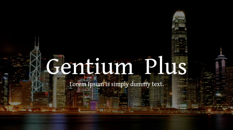 Gentium  Plus Font Family