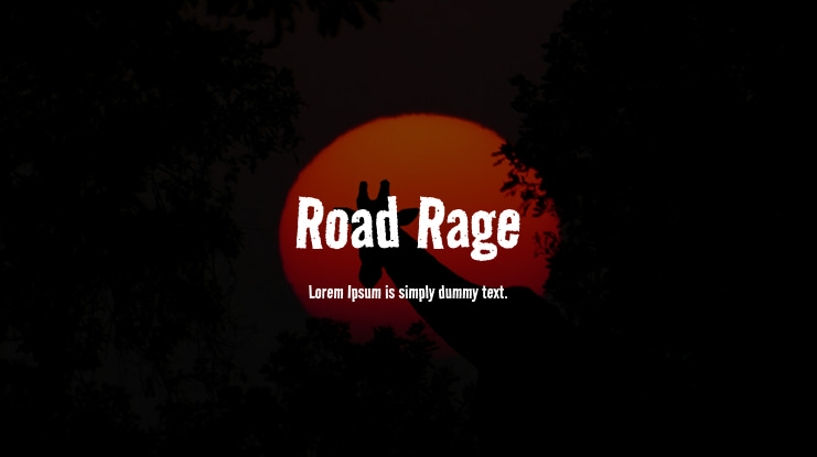 Road Rage Font