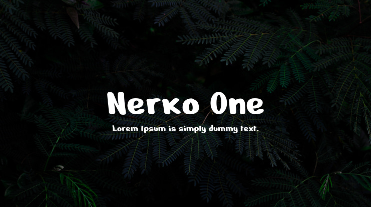 Nerko One Font