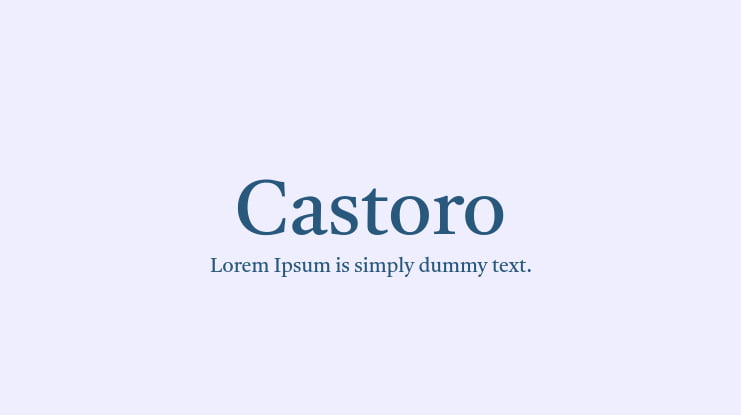 Castoro Font Family