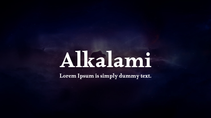 Alkalami Font Family