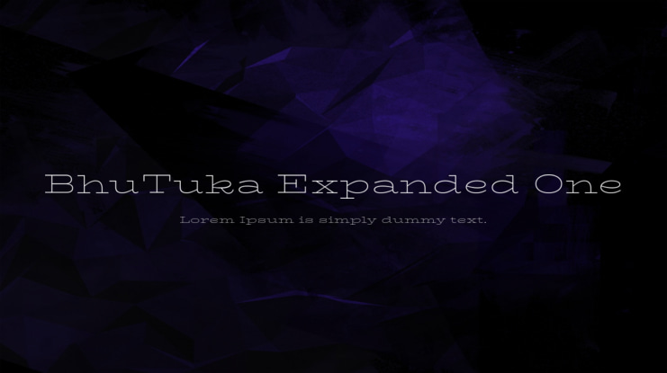 BhuTuka Expanded One Font