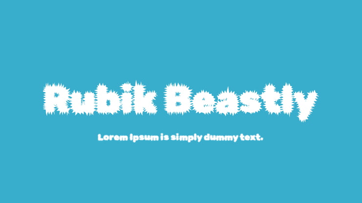 Rubik Beastly Font