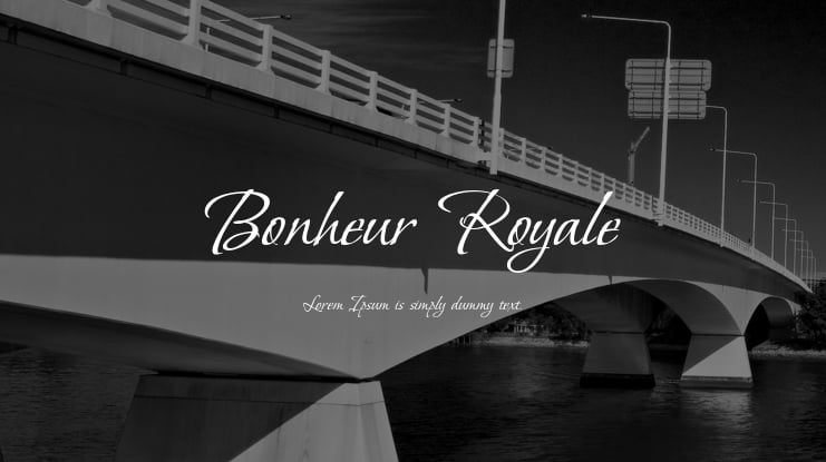 Bonheur Royale Font
