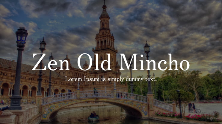 Zen Old Mincho Font Family