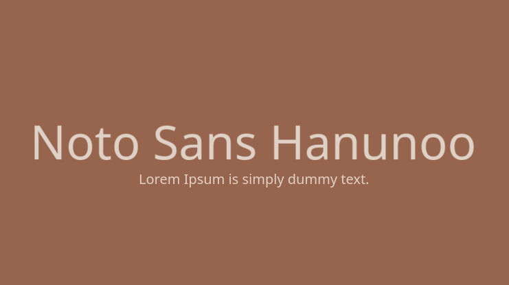 Noto Sans Hanunoo Font Family : Download Free for Desktop & Webfont