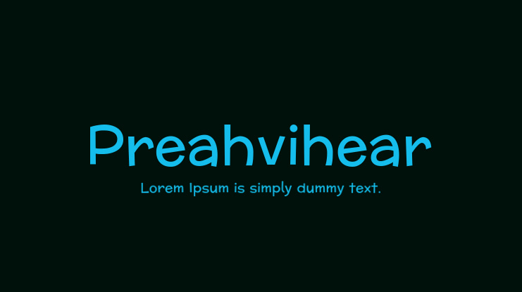 Preahvihear Font