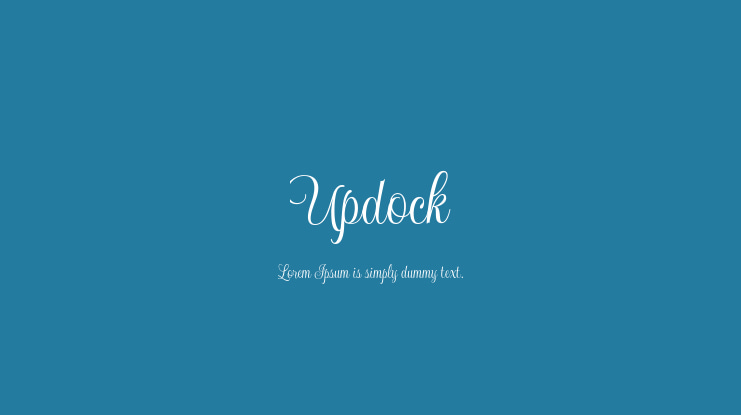 Updock Font