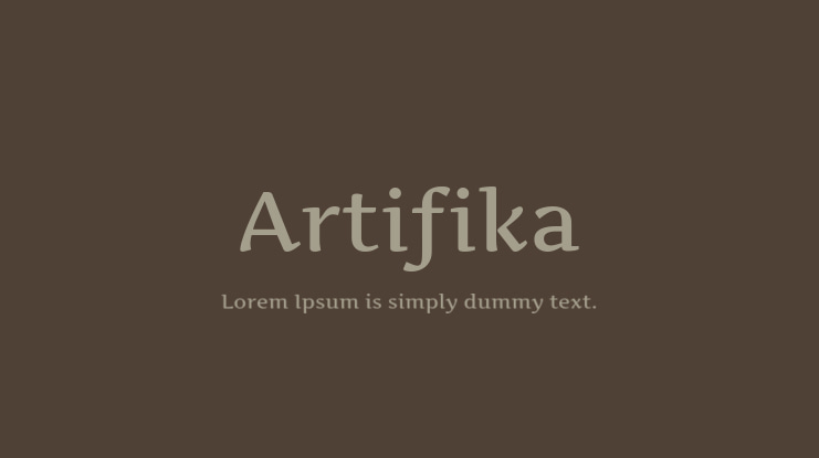 Artifika Font
