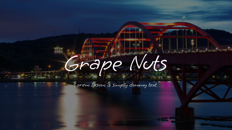 Grape Nuts Font