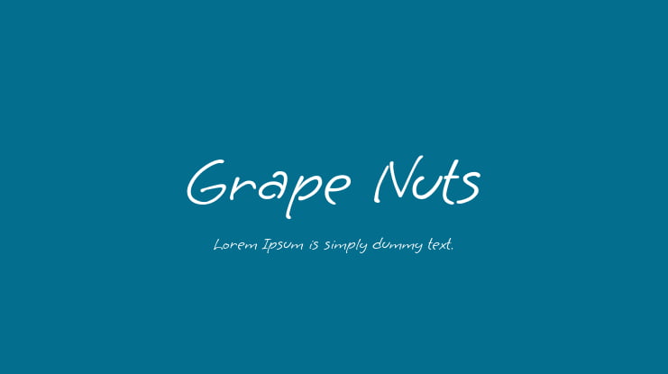 Grape Nuts Font