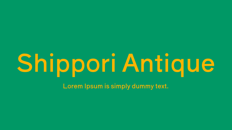 Shippori Antique Font