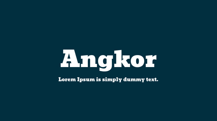 Angkor Font