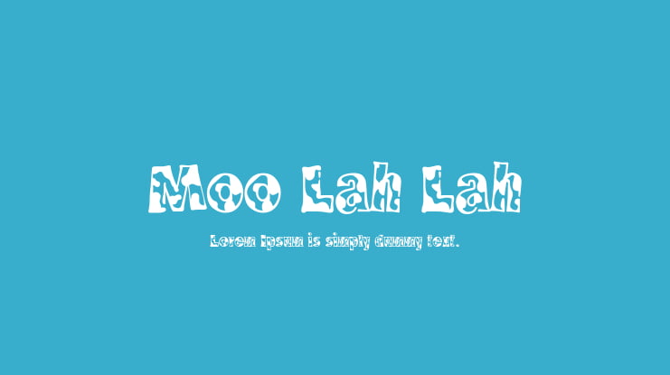 Moo Lah Lah Font