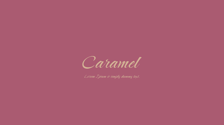 Caramel Font