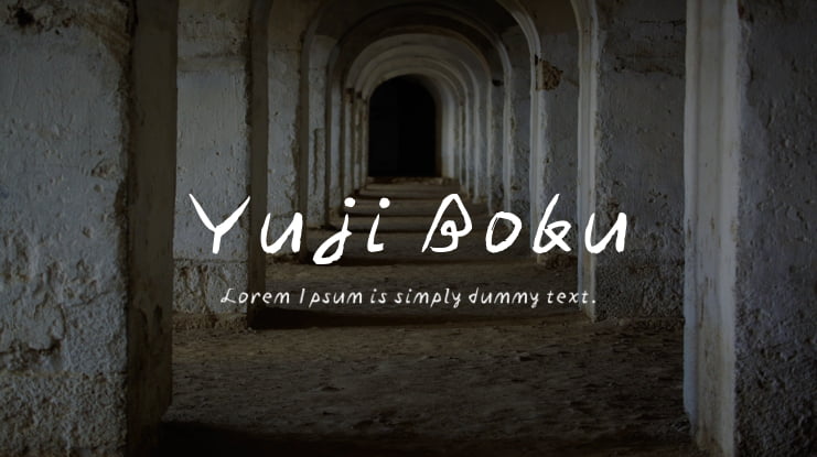 Yuji Boku Font