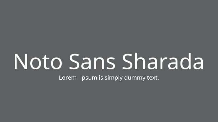 Noto Sans Sharada Font : Download Free for Desktop & Webfont