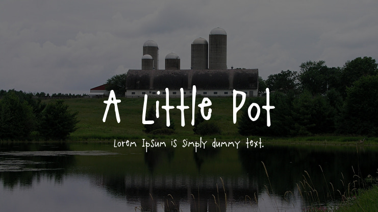 A Little Pot Font