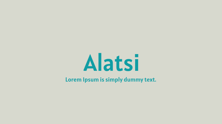 Alatsi Font