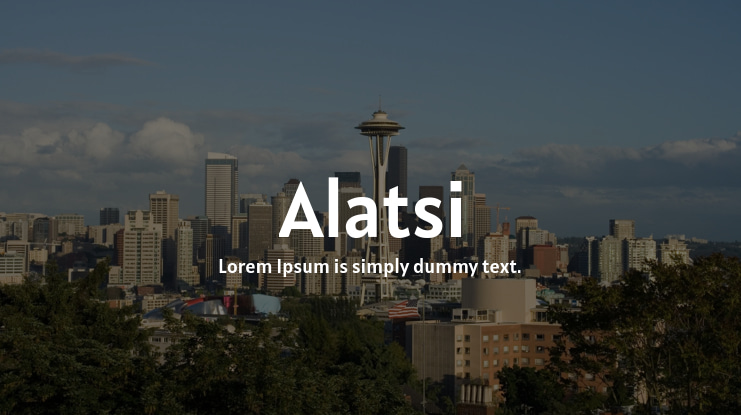 Alatsi Font