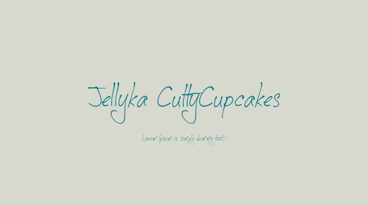 Jellyka CuttyCupcakes Font