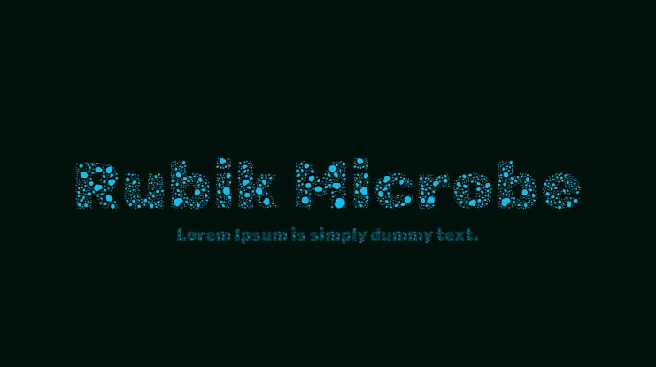 Rubik Microbe Font