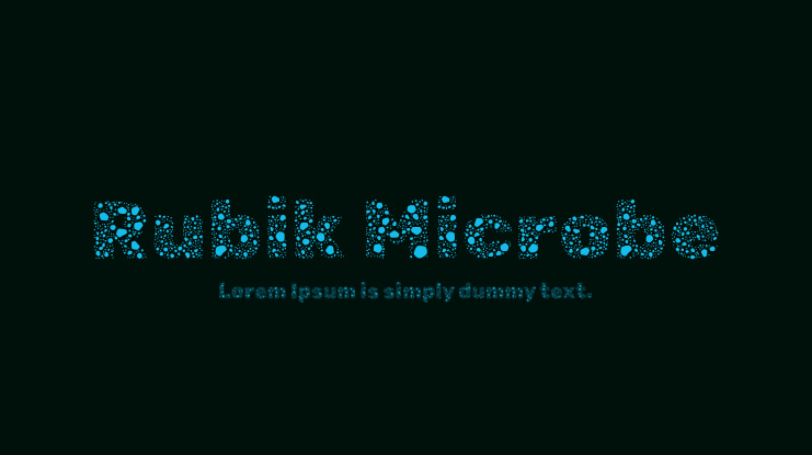 Rubik Microbe Font