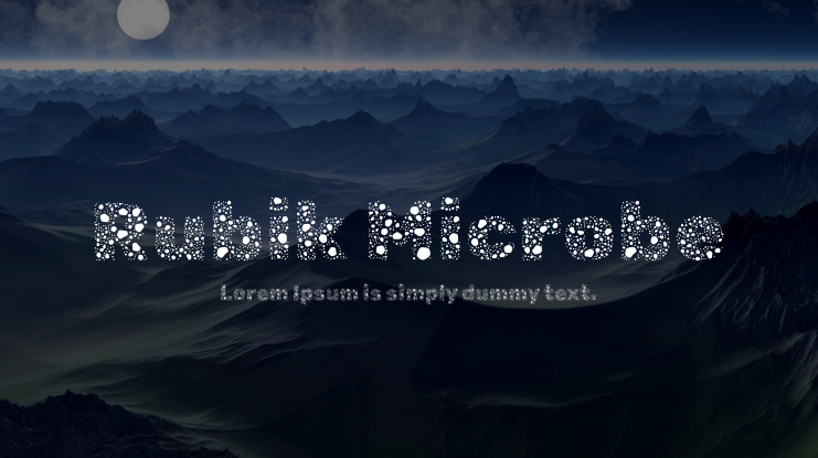 Rubik Microbe Font