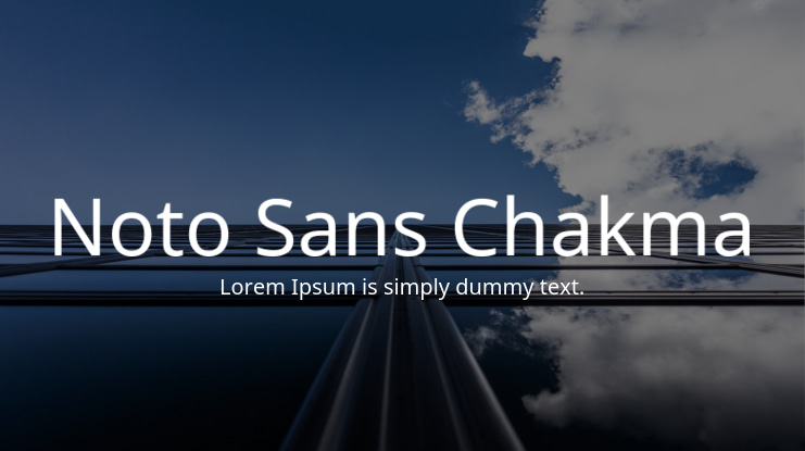 Noto Sans Chakma Font