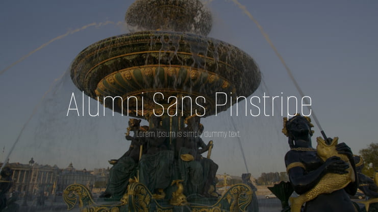 Alumni Sans Pinstripe Font Family